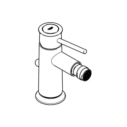 GROHE 32864000 - BAUCLASSIC bidetisegisti, läikiv kroom