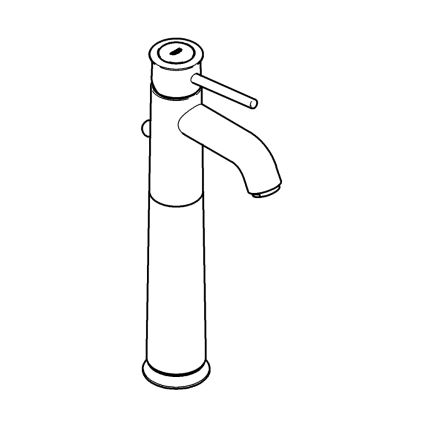 GROHE 32868000 - Valamu segisti BAUCLASSIC DN 15, läikiv kroom