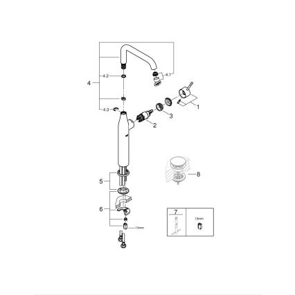 GROHE 32901DL1 - Valamusegisti ESSENCE XL, vaskne