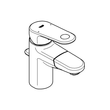 GROHE 33155002 - Valamu segisti EUROPLUS DN 15 läikiv kroom