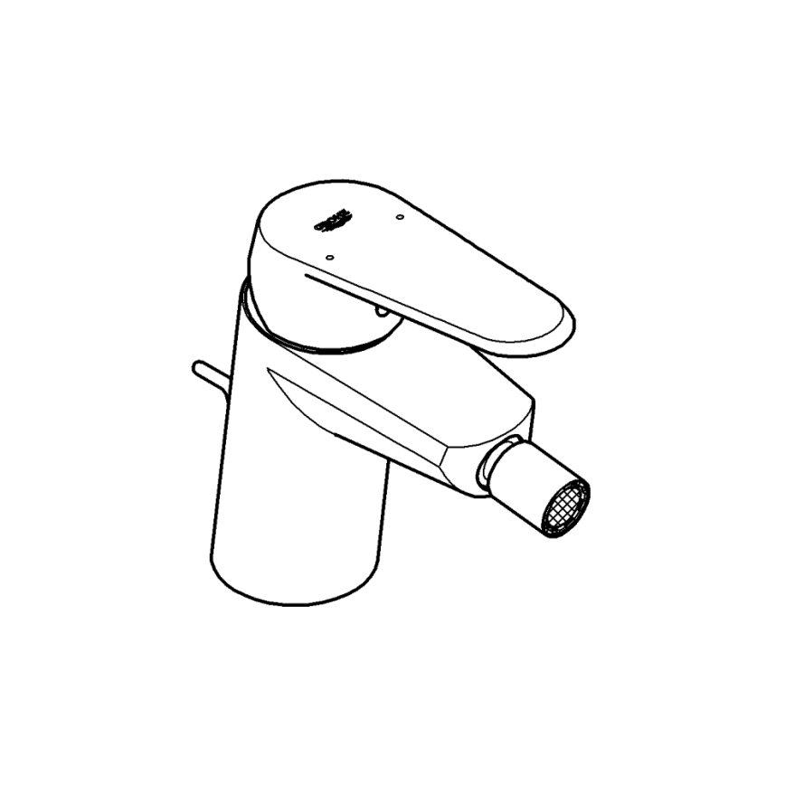 GROHE 33244002 - Bidee segisti EURODISC COSMOPOLITAN DN 15 läikiv kroom