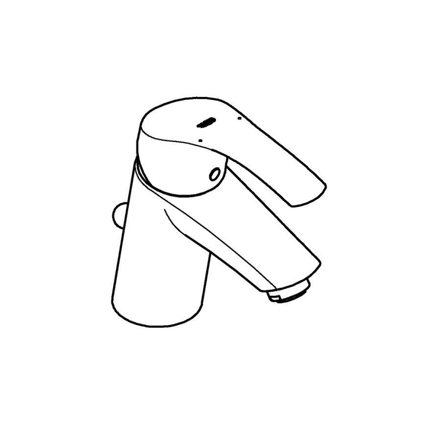 GROHE 33265002 - Valamusegisti EUROSMART DN 15, suurus S, läikiv kroom