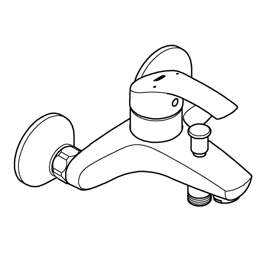 GROHE 33300002 - EUROSMART vannisegisti DN 15 läikiv kroom