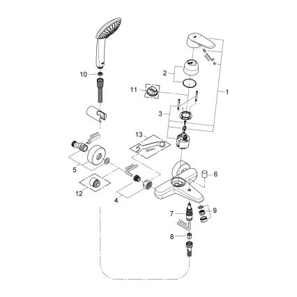 GROHE 33395002 - Vannisegisti EURODISC COSMOPOLITAN poleeritud kroom