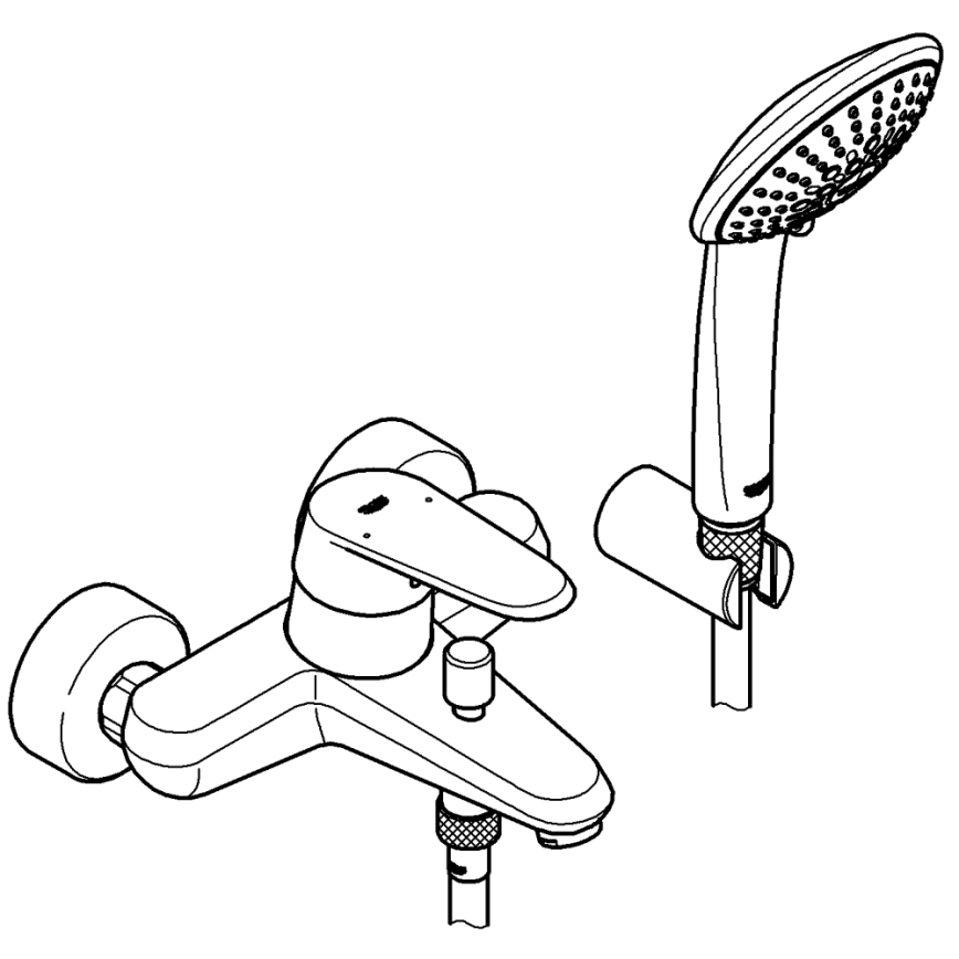 GROHE 33395002 - Vannisegisti EURODISC COSMOPOLITAN poleeritud kroom