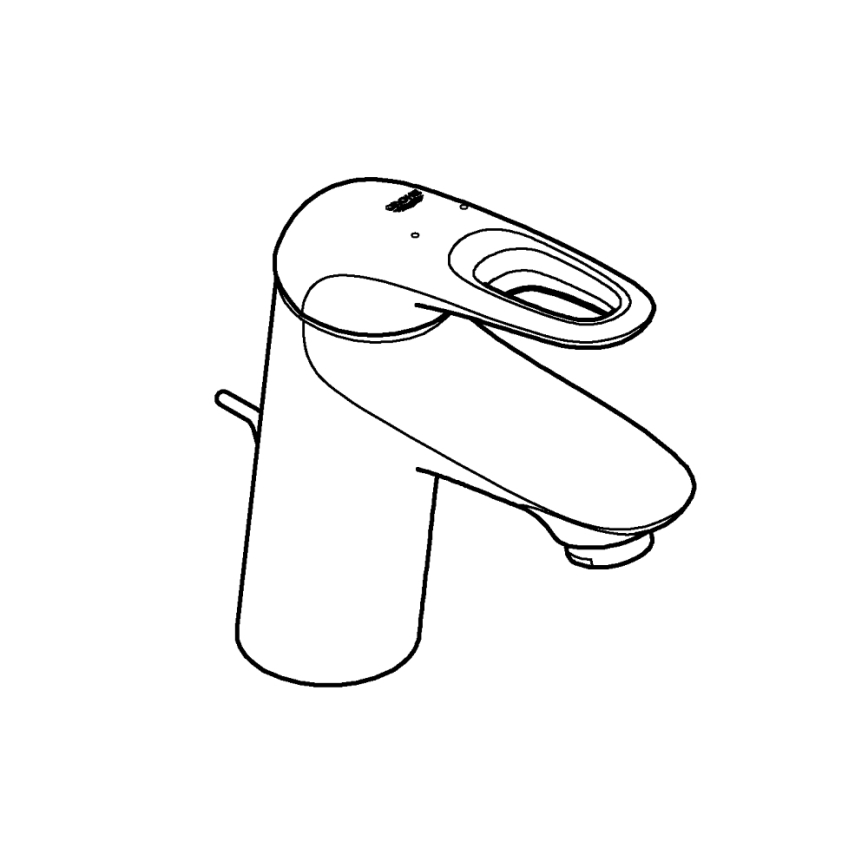 GROHE 33558LS3 - EUROSTYLE valamusegisti, suurus S, valge