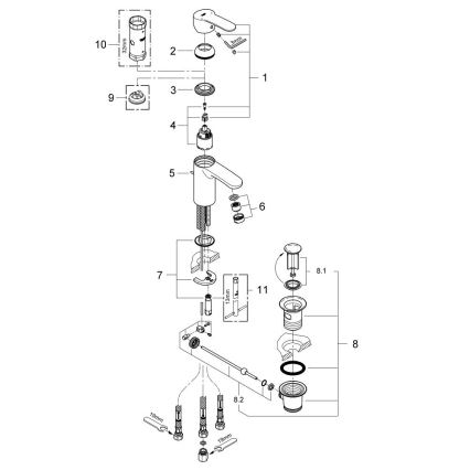 GROHE 33561002 - Valamusegisti EUROSTYLE COSMOPOLITAN DN 15 läikiv kroom