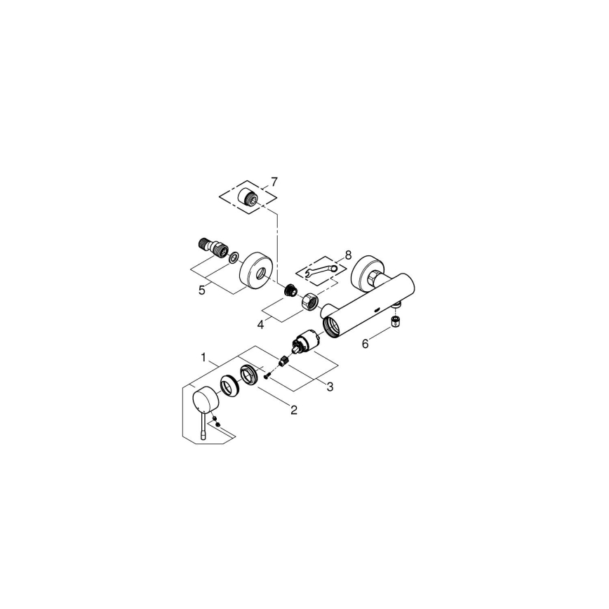 GROHE 33636001 - ESSENCE dušisegisti, läikiv kroom