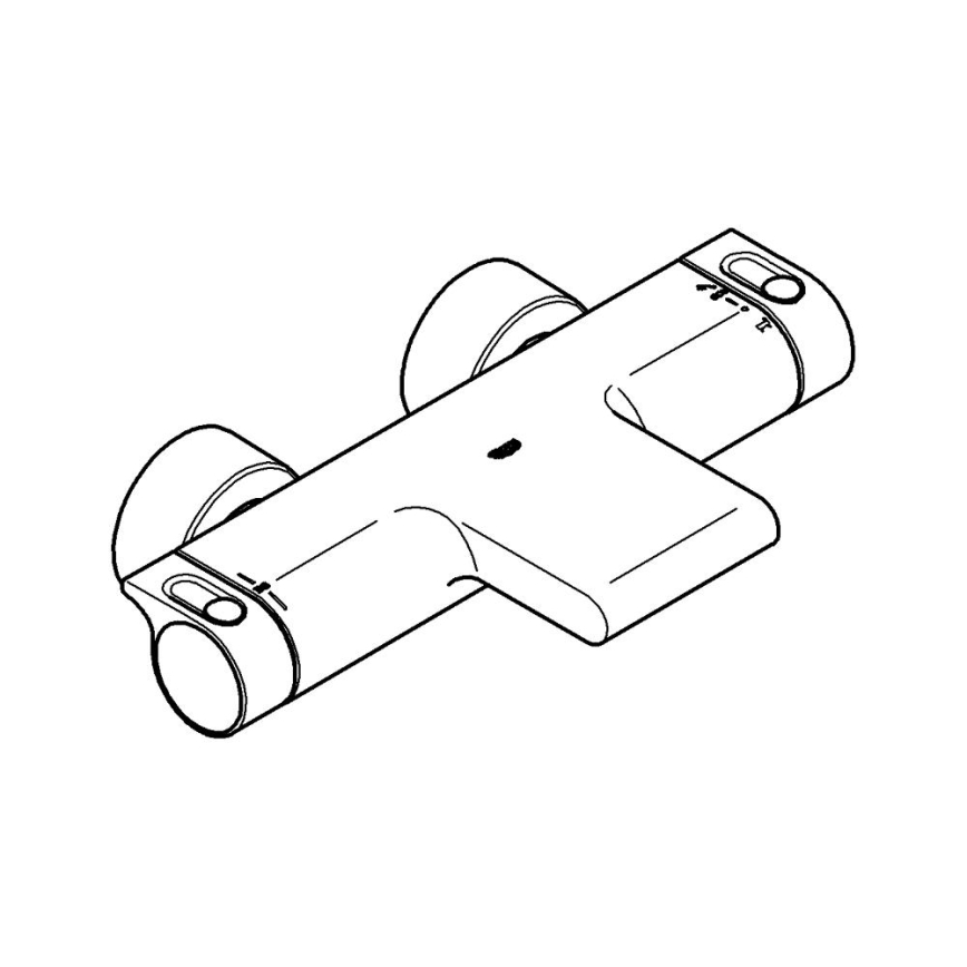 GROHE 34174001 - GROHTHERM 2000 termostaatne vannisegisti, 172 mm, läikiv kroom