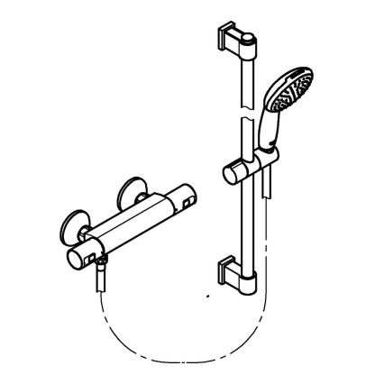 GROHE 34597001 - Termostaatne dušisegisti PRECISION START DN 15 kroom