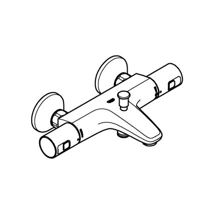 GROHE 345982430 - Termostaatiline vannisegisti PRECISION START 168 mm must