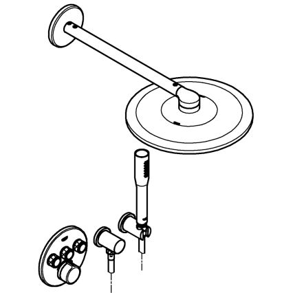 GROHE 34709000 - SMARTCONTROL Perfect dušikomplekt, läikiv kroomviimistlus