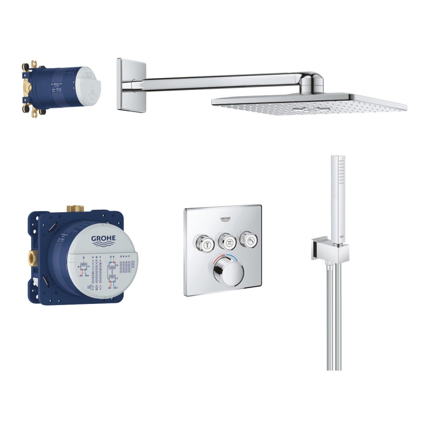 GROHE 34712000 - SMARTCONTROL dušikomplekt 310 × 310 mm, läikiv kroomviimistlus