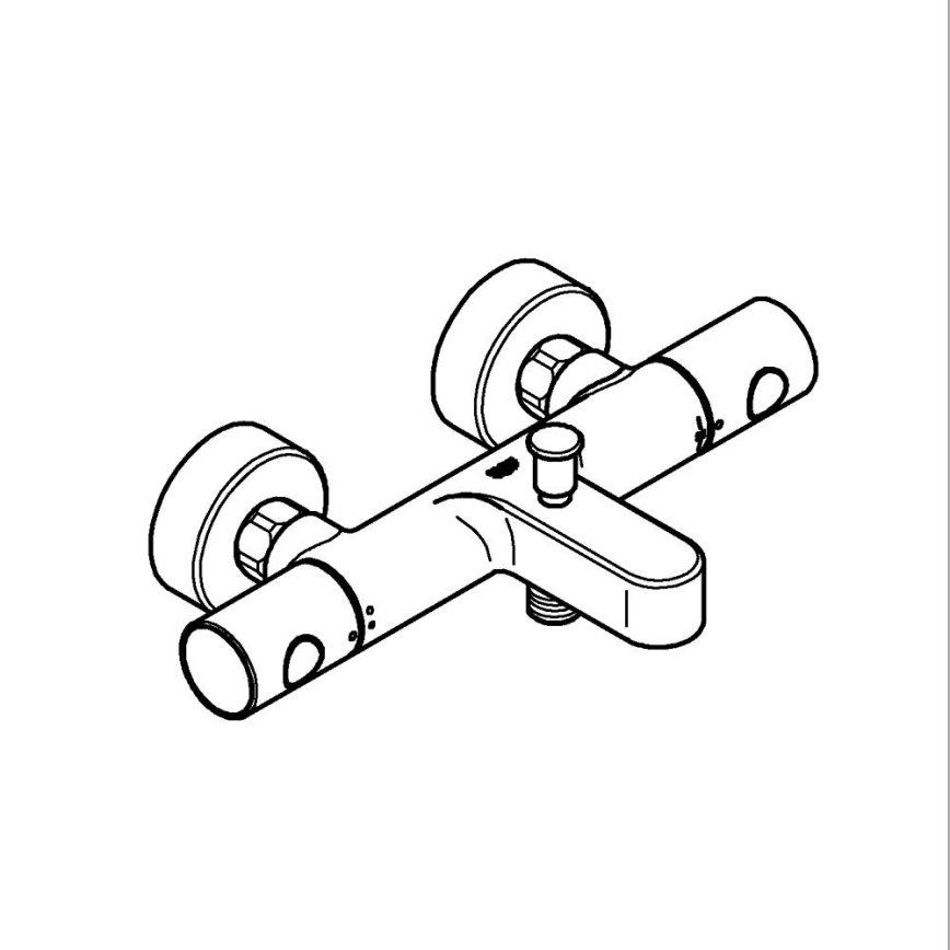 GROHE 34766000 -Termostaatne vannisegisti GROHTHERM 800 COSMOPOLITAN DN 15 kroom