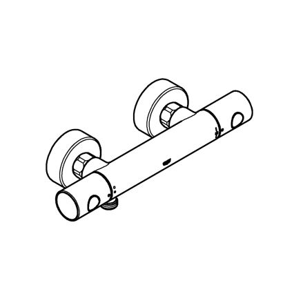 GROHE 34773000 - termostaatne dušisegisti PRECISION GET DN 15 läikiv kroom