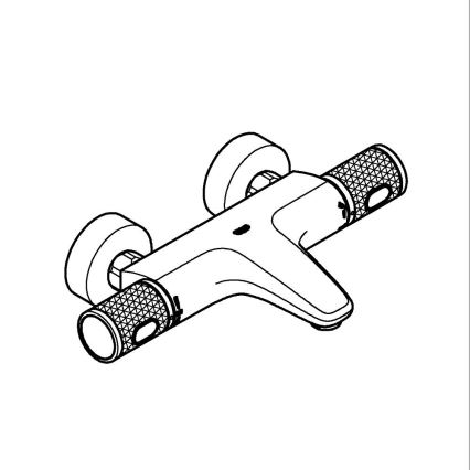 GROHE 34788000 - termostaatne vannisegisti PRECISION FEEL DN 15 läikiv kroom