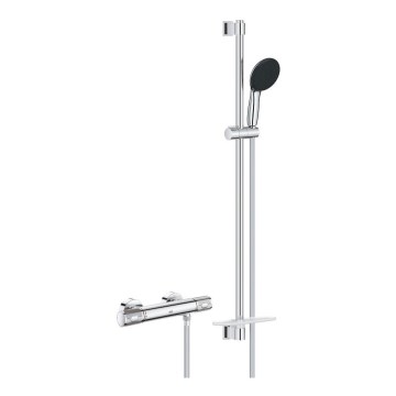 GROHE 34853001 – termostaatiline dušisegisti PRECISION FEEL + dušikomplekt 90 cm, kroom
