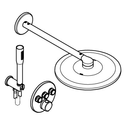 GROHE 34874000 - PRECISION SMARTCONTROL 310 mm dušisüsteem, läikiv kroom