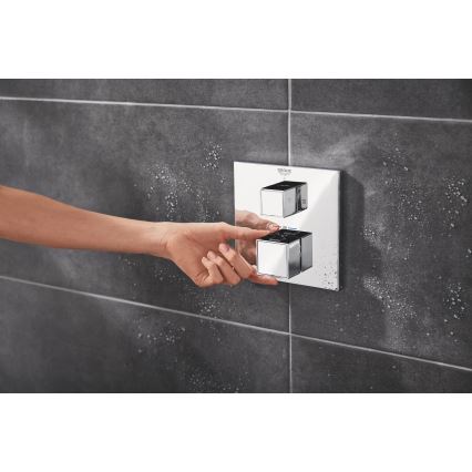GROHE 34879000 - Seina sisse paigaldatav dušisüsteem PRECISION CUBE 310 × 310 mm kroom