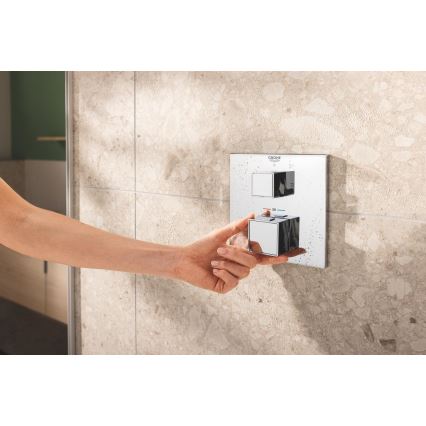 GROHE 34879000 - Seina sisse paigaldatav dušisüsteem PRECISION CUBE 310 × 310 mm kroom