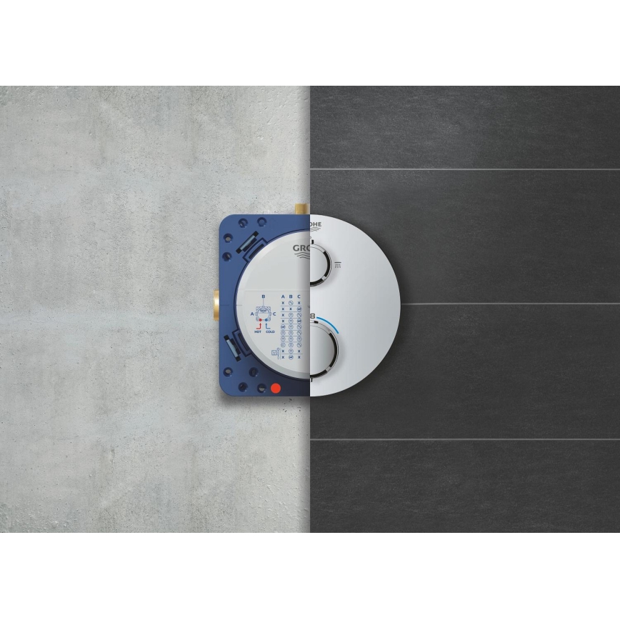 GROHE 34880000 - Seina sisse paigaldatav staatiline dušisegisti GROHTHERM SMARTCONTROL kroom