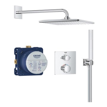 GROHE 34881000 - Peidetud dušisüsteem PRECISION 310 × 310 mm läikiv kroom