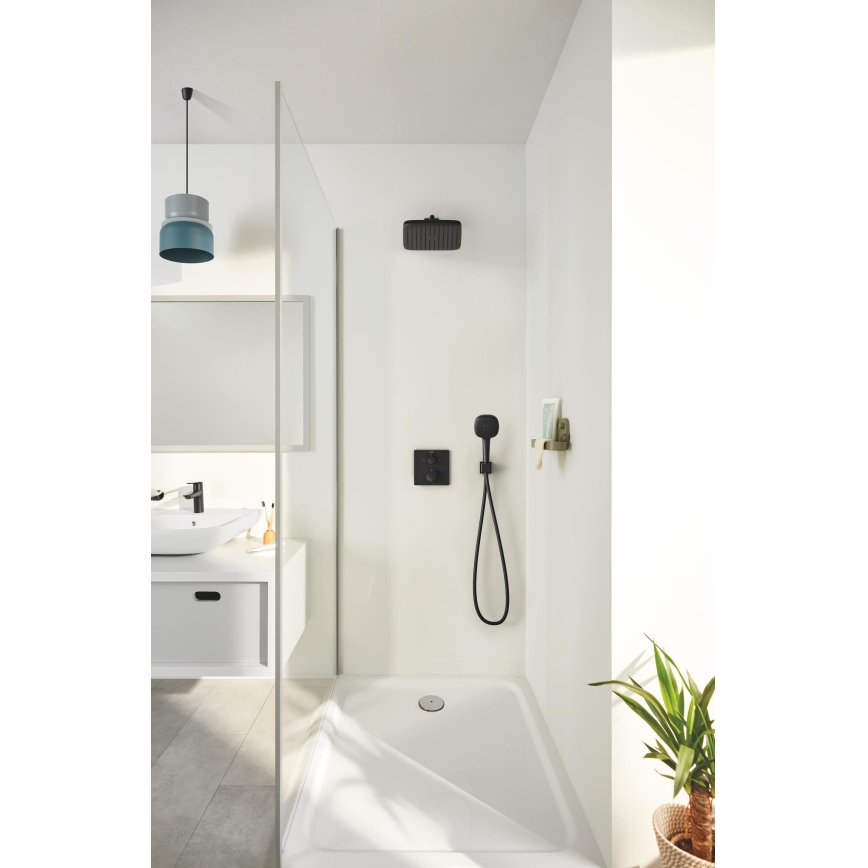 GROHE 348822430 - Dušikomplekt PRECISION 250 × 250 mm must