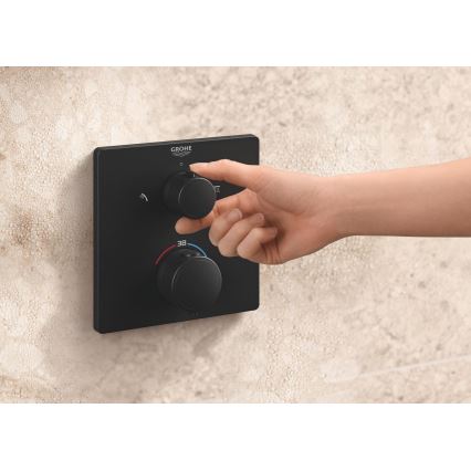 GROHE 348822430 - Dušikomplekt PRECISION 250 × 250 mm must