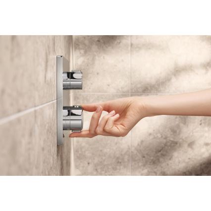 GROHE 348822430 - Dušikomplekt PRECISION 250 × 250 mm must