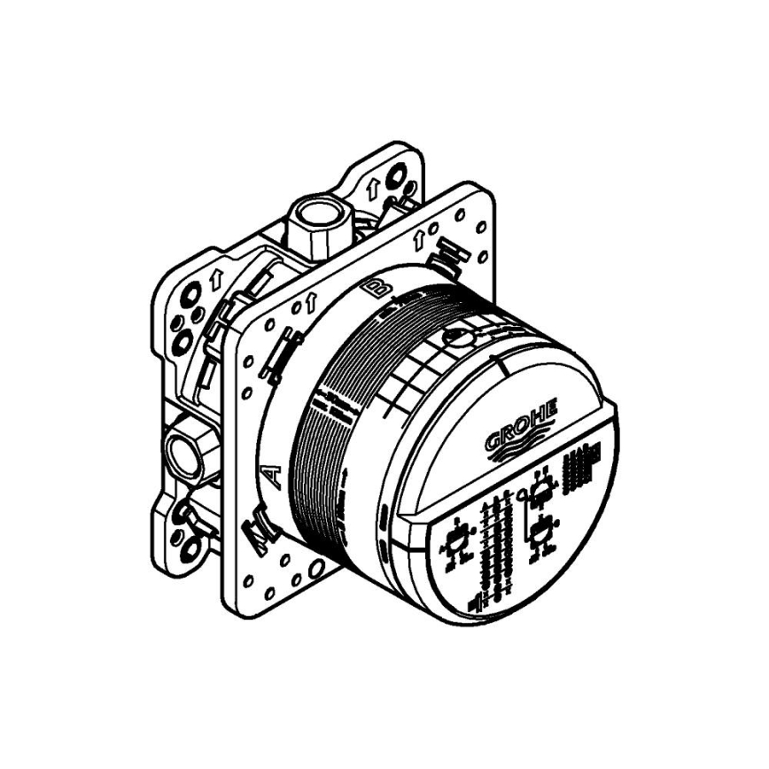 GROHE 35600000 - Universaalne sisekeha RAPIDO SMARTBOX DN 15 kroom