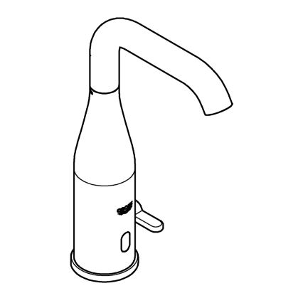 GROHE 36445000 - infrapuna-elektrooniline valamusegisti ESSENCE E, läikiv kroom