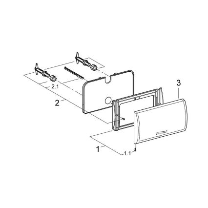 GROHE 37053SH0 - Loputusnupp CLASSIC 330 × 190 mm valge