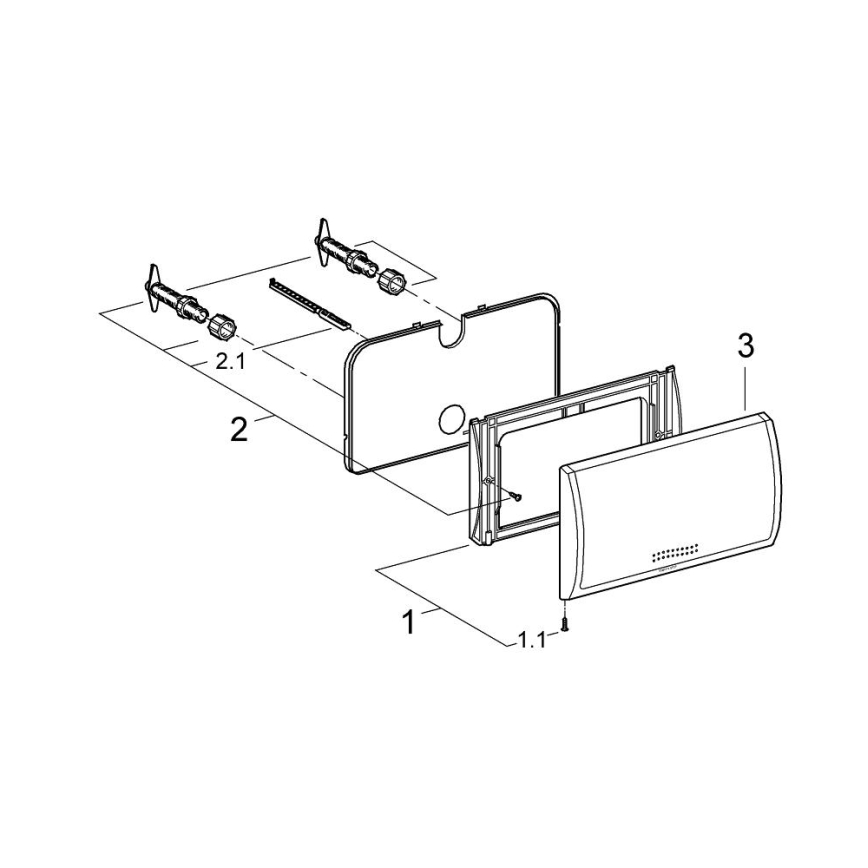 GROHE 37053SH0 - Loputusnupp CLASSIC 330 × 190 mm valge