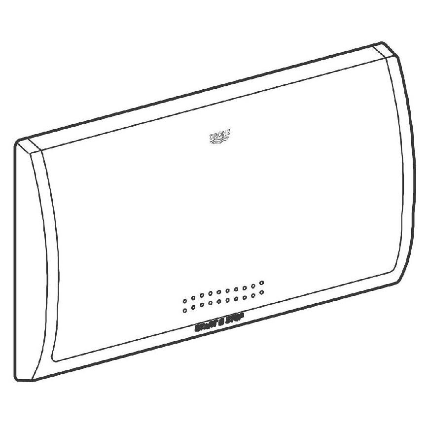 GROHE 37053SH0 - Loputusnupp CLASSIC 330 × 190 mm valge