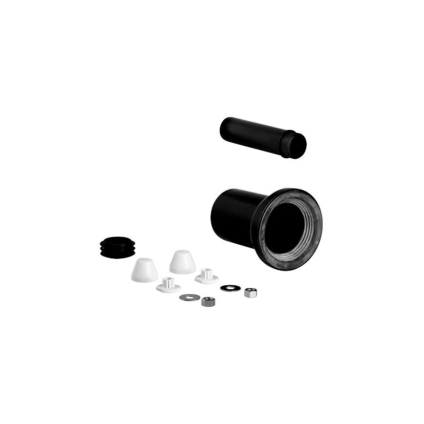 GROHE 37311K00 - 150 mm WC vee- ja äravoolukomplekt, must