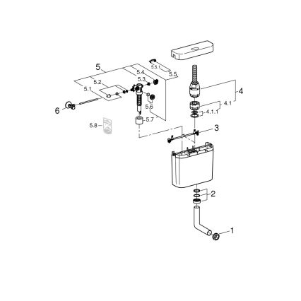 GROHE 37791SH0 - PS loputuskast, valge