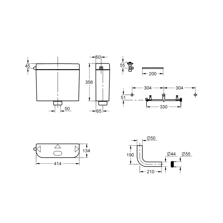 GROHE 37791SH0 - PS loputuskast, valge