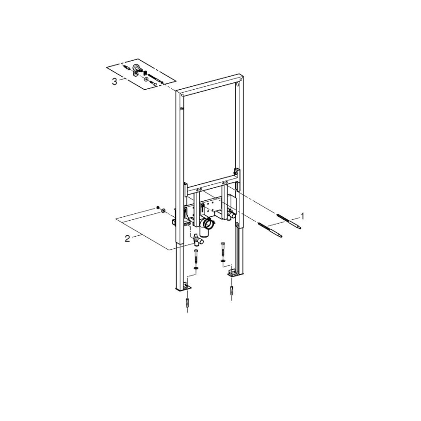 GROHE 38553001 - RAPID SL bidetimoodul 1,13 m valge