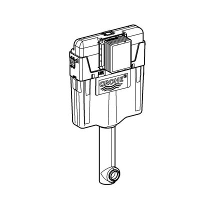 GROHE 38661000 - WC-loputuspaak GD 2, läikiv kroom