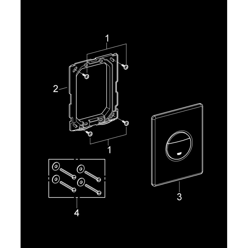 GROHE 38765000 - Loputusplaat NOVA COSMOPOLITAN 156 × 197 mm, kroom