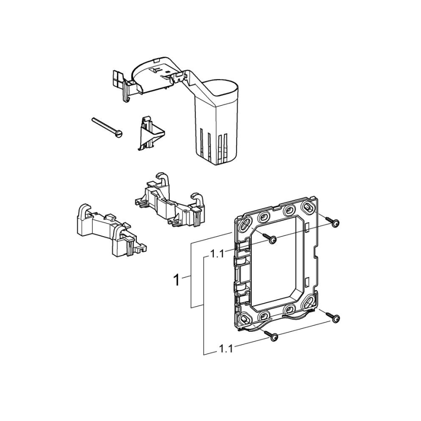 GROHE 38796000 - FRESH uuenduskomplekt 156 × 197 mm läikiv kroom