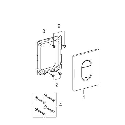 GROHE 38844000 - loputusnupp ARENA COSMOPOLITAN 156 × 197 mm, kroomitud