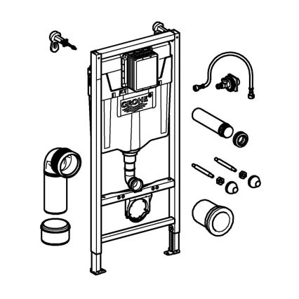 GROHE 38848000 - WC-moodul RAPID SL 1,13 m