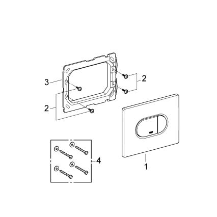 GROHE 38858SH0 - loputusnupp ARENA COSMOPOLITAN 156 × 197 mm valge