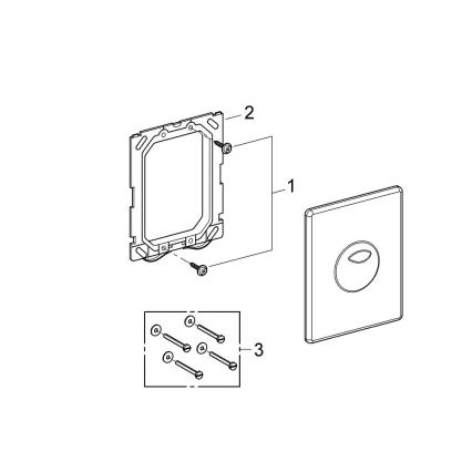 GROHE 38862SH0 - SKATE juhtnupp, 156 × 197 mm, valge