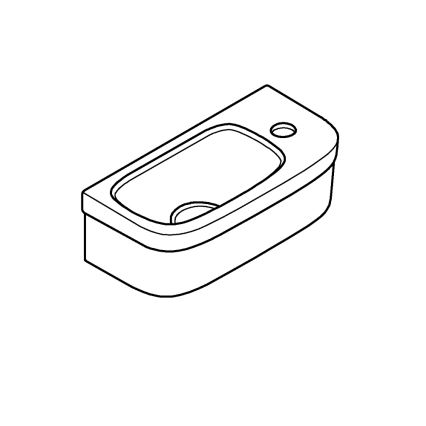 GROHE 39327000 - Valamu BAU CERAMIC 370 × 180 mm keraamika/valge