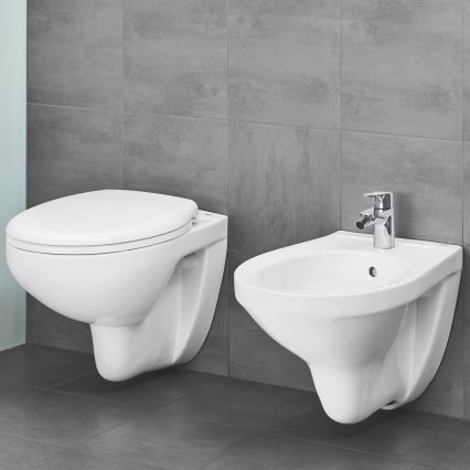 GROHE 39351000 - Seinakinnitusega WC-pott BAU CERAMIC 53,1 × 36,8 × 36,3 cm keraamika/valge