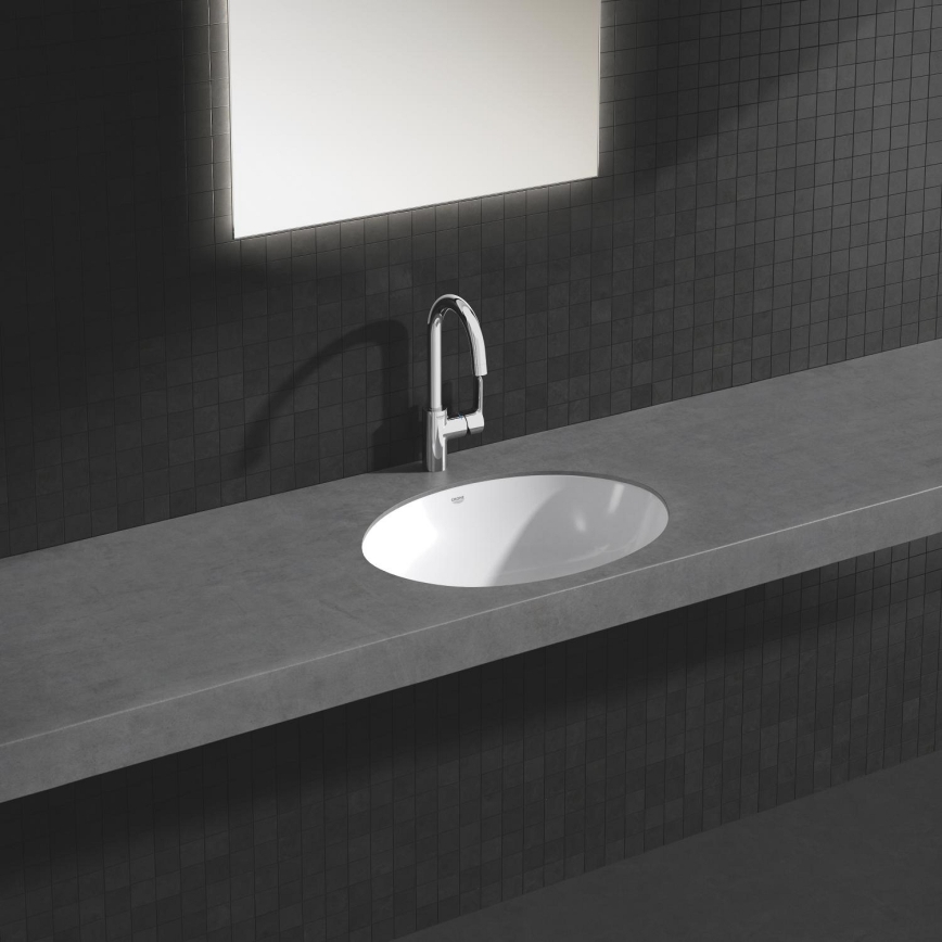GROHE 39423000 - Süvistatav valamu BAU CERAMIC 560 × 420 mm keraamika/valge