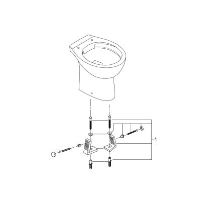 GROHE 39430000 - Põrandale paigaldatav WC BAU CERAMIC 515 x 356 x 406 mm keraamika/valge