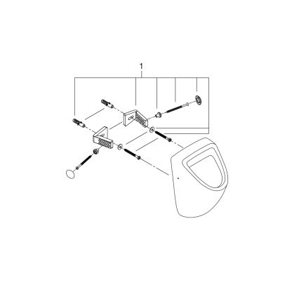 GROHE 39438000 - Pissuaar BAU CERAMIC 337 × 355 × 552 mm keraamika/valge